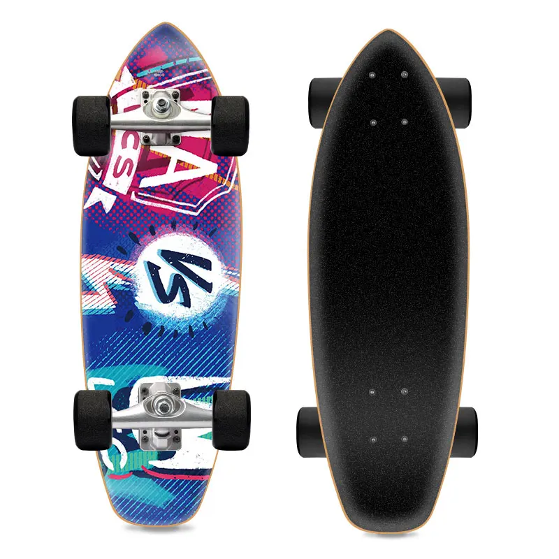 32 10inch cheap complete surf skateboard Russian maple skateboard deck 7ly custom surfskate