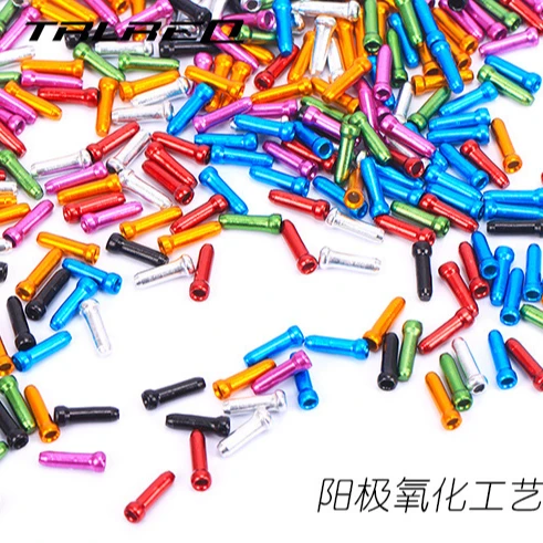 
Risk bicycle line pipe tail cap variable speed brake line core cap aluminum alloy anode color aluminum tail cap 