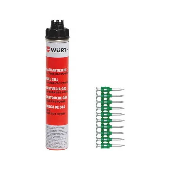
nail gun fuel cell gas can 154mm aluminium aerosol can 