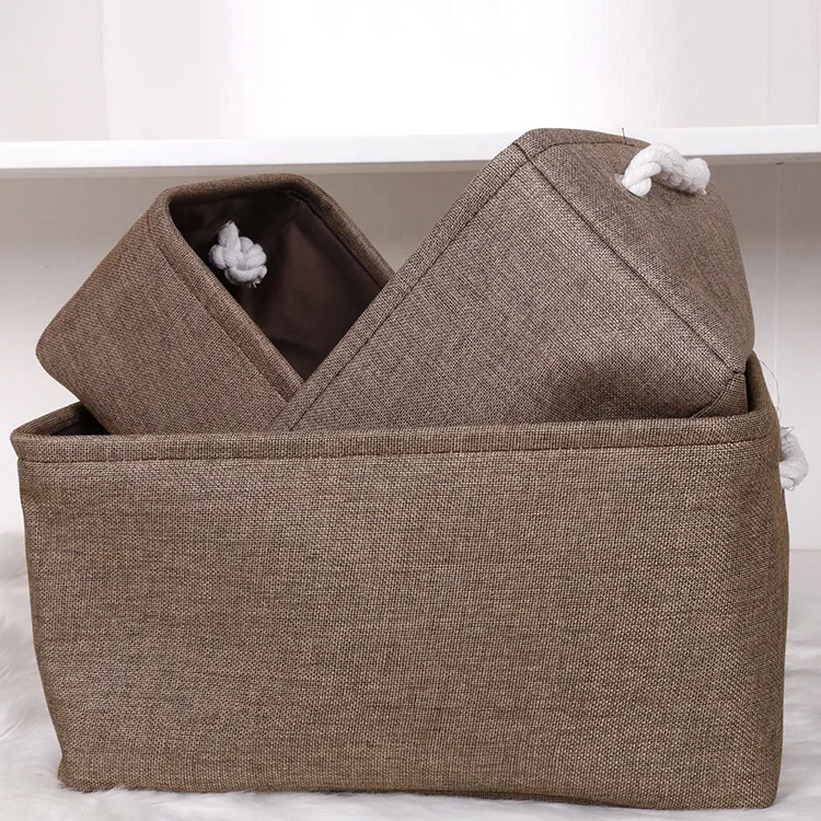 Homeplus Hot Linen Cubby Bins Closet Bathroom Baby Cloth Nursery Fabric Bulk Decorative Empty Baskets for Gifts