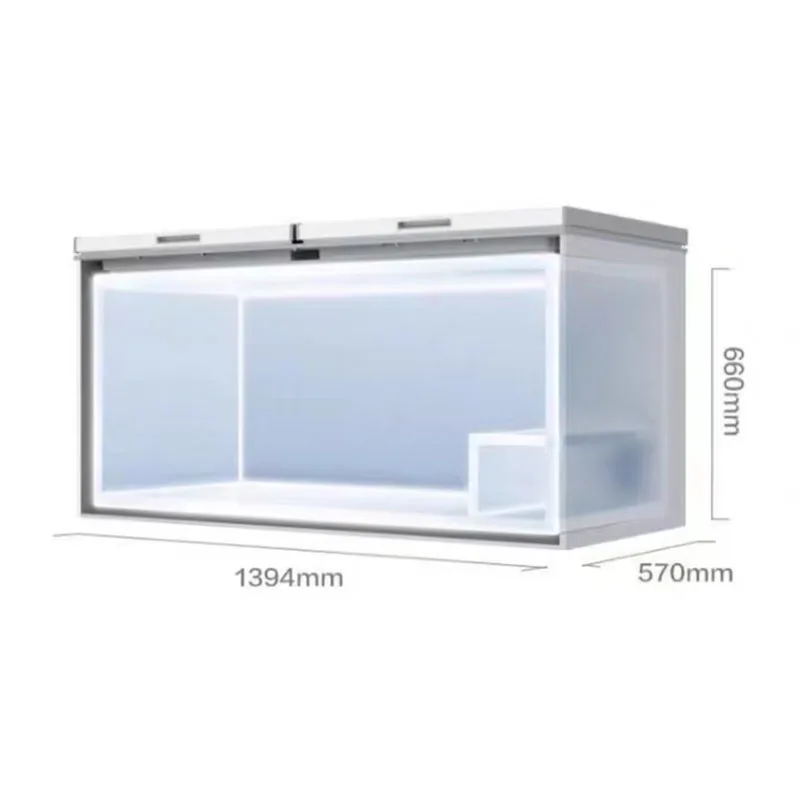 Refrigerator double temperature household commercial large capacity freezer cold storage fresh-keeping