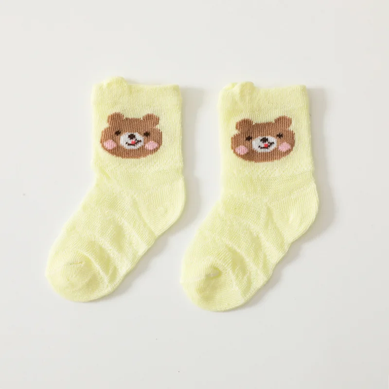 Mesh Thin Section Baby Socks Baby Cartoon Short  Combed Cotton Children A Class Cotton Socks