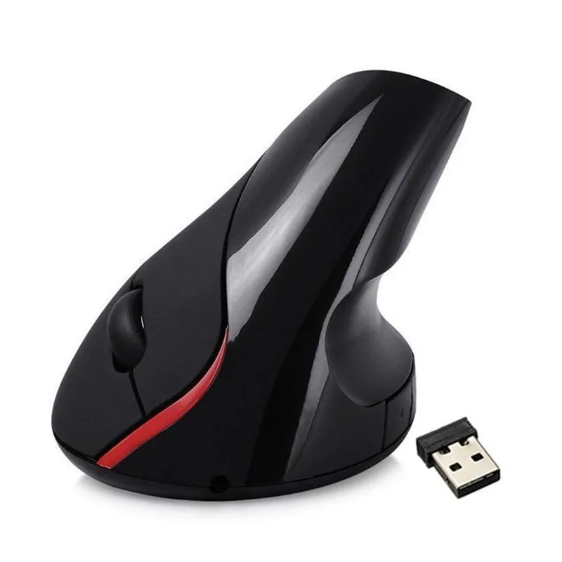 Built-in Battery Right Hand Ergonomic 5D Wireless Cordless Vertical 2.4ghz 1600 DPI Optical Mouse