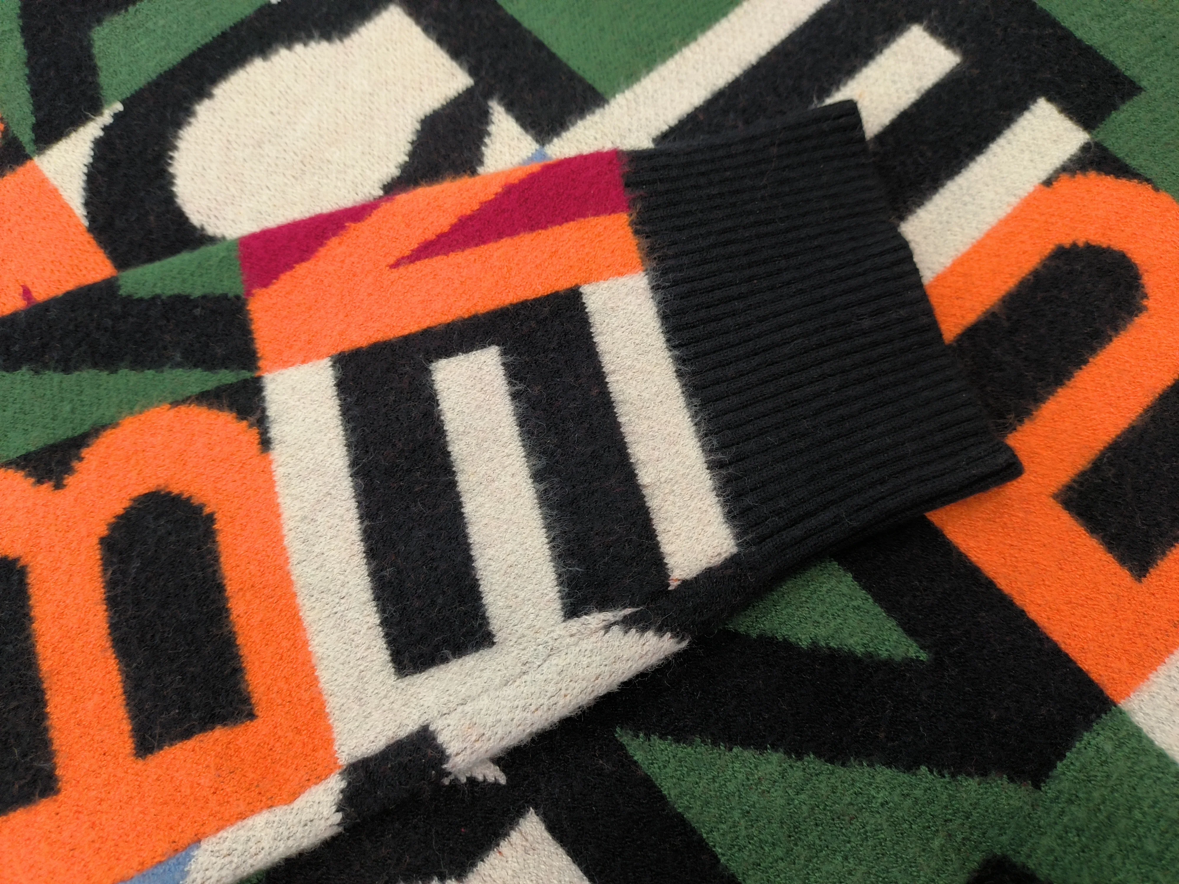 VSCOO 2022 custom OEM & ODM fashion printed jacquard knitted jumper crew neck long sleeve men pullover sweater