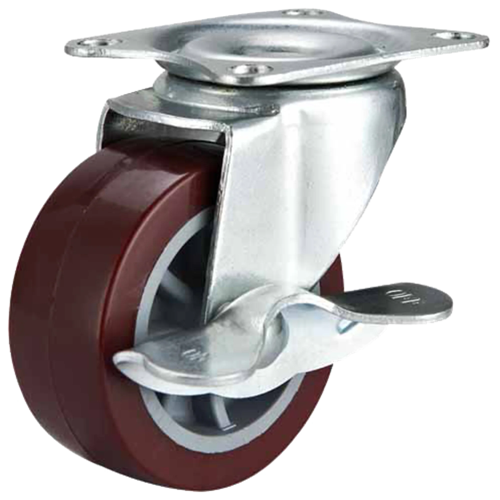 The product wheel thread material is PP/TPR/PU/Rubber belongs light--duty is used for the trolley carts and more