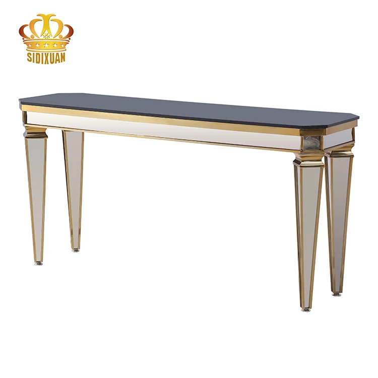 Высококачественный Прямоугольный Обеденный стол из нержавеющей стали, обеденный стол, мебель для отеля