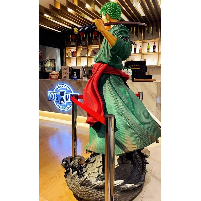 Home Decoration Hot Selling Japanese Anime One Piece Roronoa Zoro Luffy Anime Action Figure Resin Toys Statue