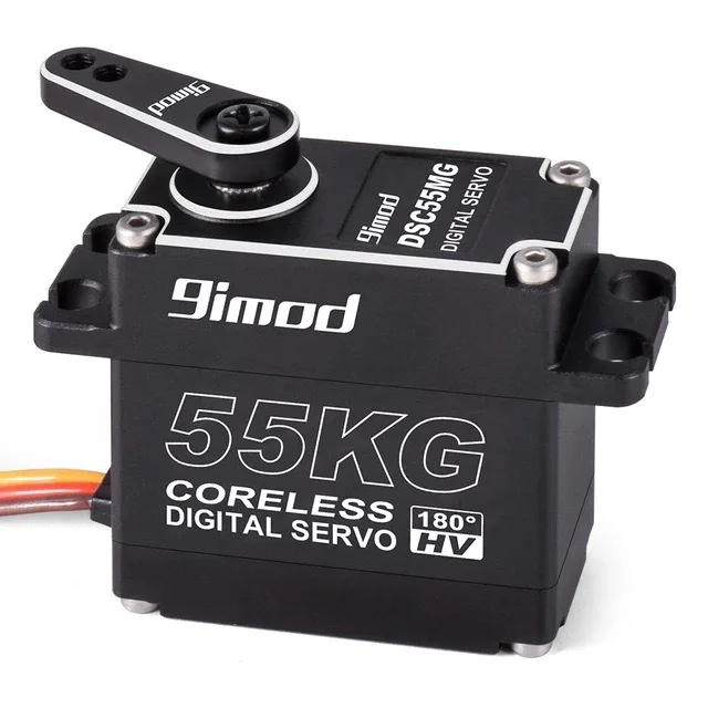 9imod 55kg Waterproof Servo IP67 180/270 Magnetic Sensor High Torque High Voltage Cordless Digital Servo DSC55MG Servo