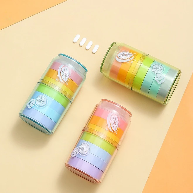 New plastic cute pill box for 7 days 2023 7 day pill case portable medicine box pill box