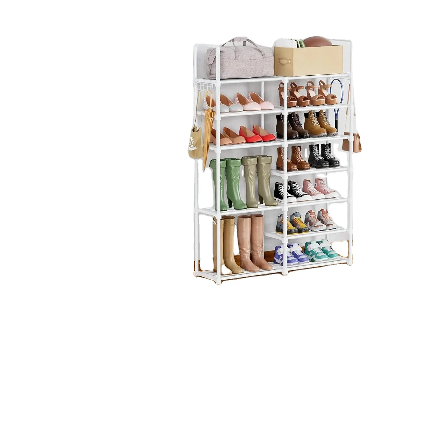 10 Tiers Shoe Rack Shoe Storage Organizer Cabinet Tower With Non-woven Fabric Cover