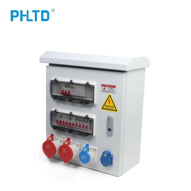 IP66 500*400*180mm 32A 5P industrial socket CEE Customized Industrial Plug Socket Outdoor Portable 3 phase Power distribution