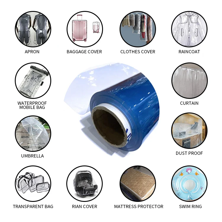 Wholesale Waterproof Clear Durable Transparent Table Cloth Plastic PVC Sheet Tablecloth Protector