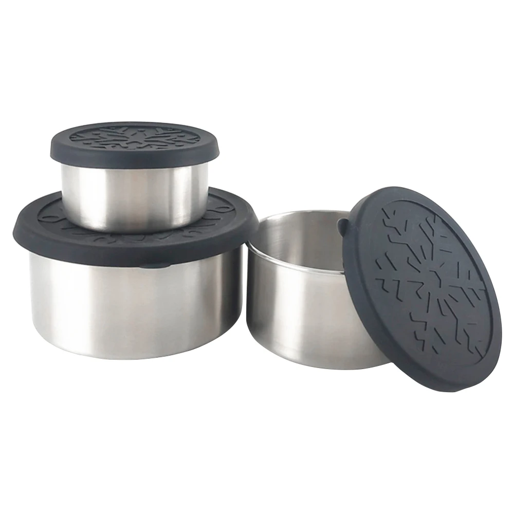 LIHONG Hot Sale silicone take out container food box reusable stainless steel lunch box for kids food container in bulk