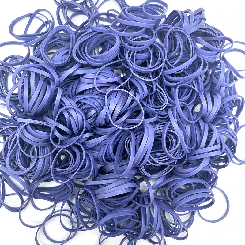 Bestselling Latex Free Purple Elastic Rubber Band OEM Manufacturer Synthetic TPR High elasticity and Oil free