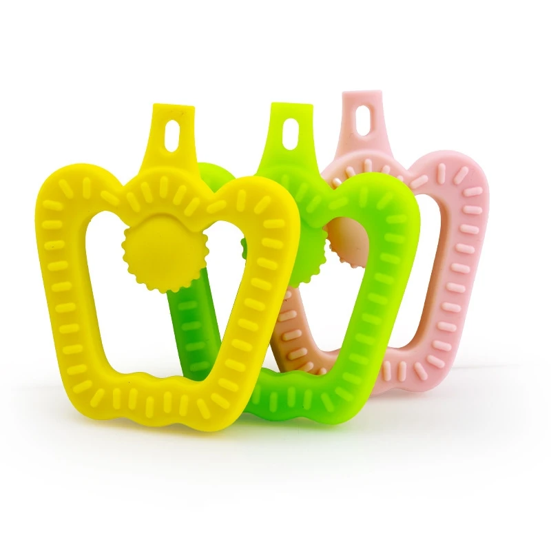 Silicone Chili Gum Baby Grip Training Gum Sprout Soothing Bite Fun Anti Eating Infant Teething Toy