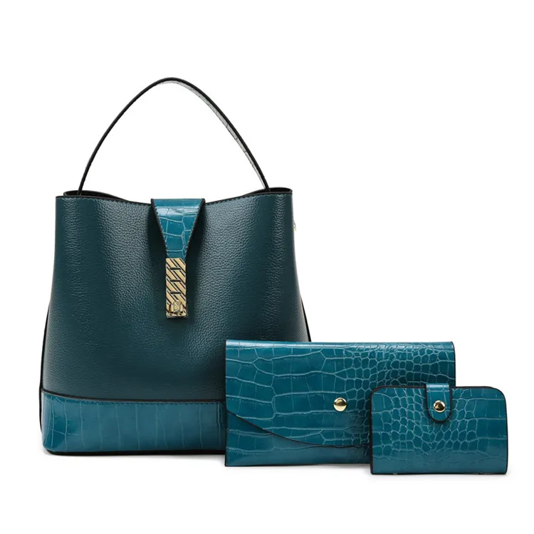 Customizable woman purses and handbag sets 3 pieces luxury lady hand bags 2023 fashionable