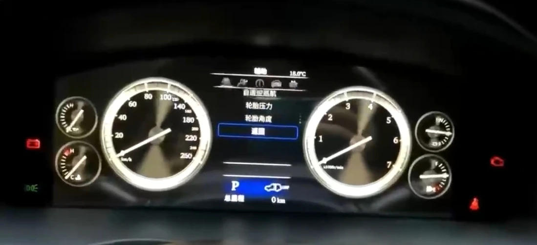 Digital Instrument Cluster Navigation LCD Display Instrument Cluster Digital for LC200 2008-2021 up to LC300 2021-2023