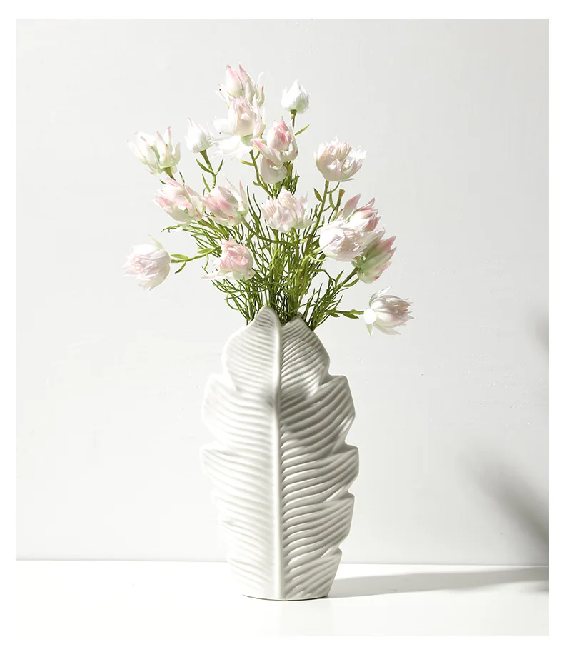 2024 Hot Sale Ceramic Vase Scandinavian Style Desktop Flower Creative Home Vases Decor In House
