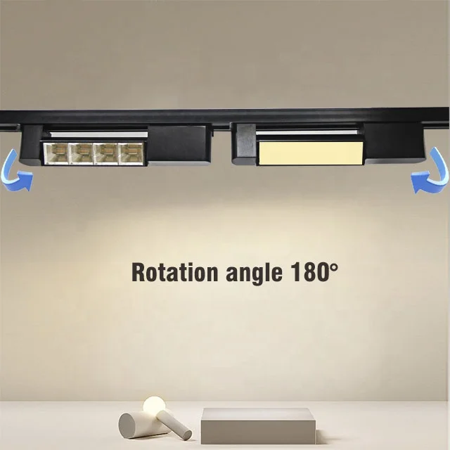 Linear Ceiling Recessed Interior Lighting System Led Magnetic Rail Track Light For Workshop Building