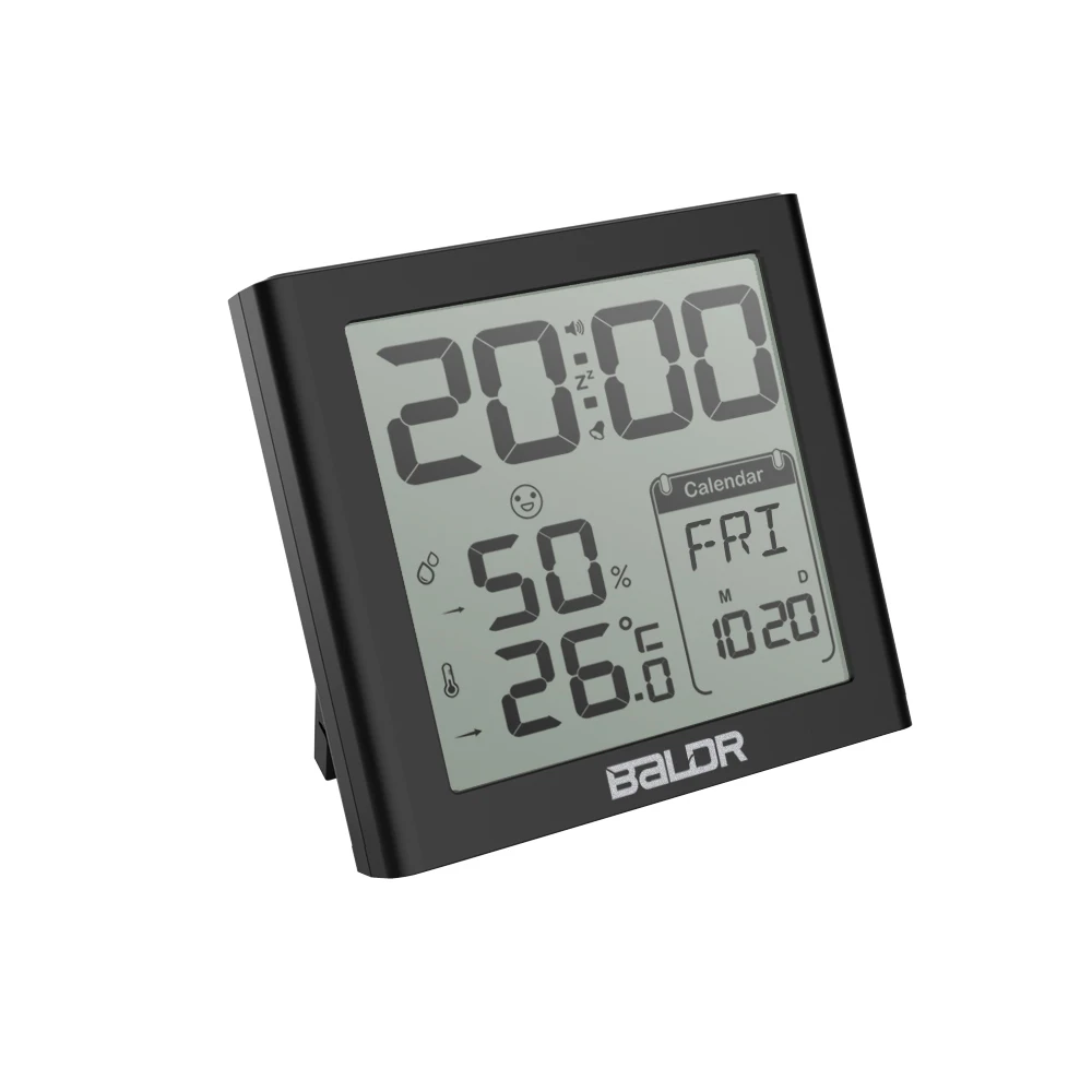 Бальдр B0330STH-V2 цифровые часы с термометром и гигрометром декоративные часы для использования в помещении