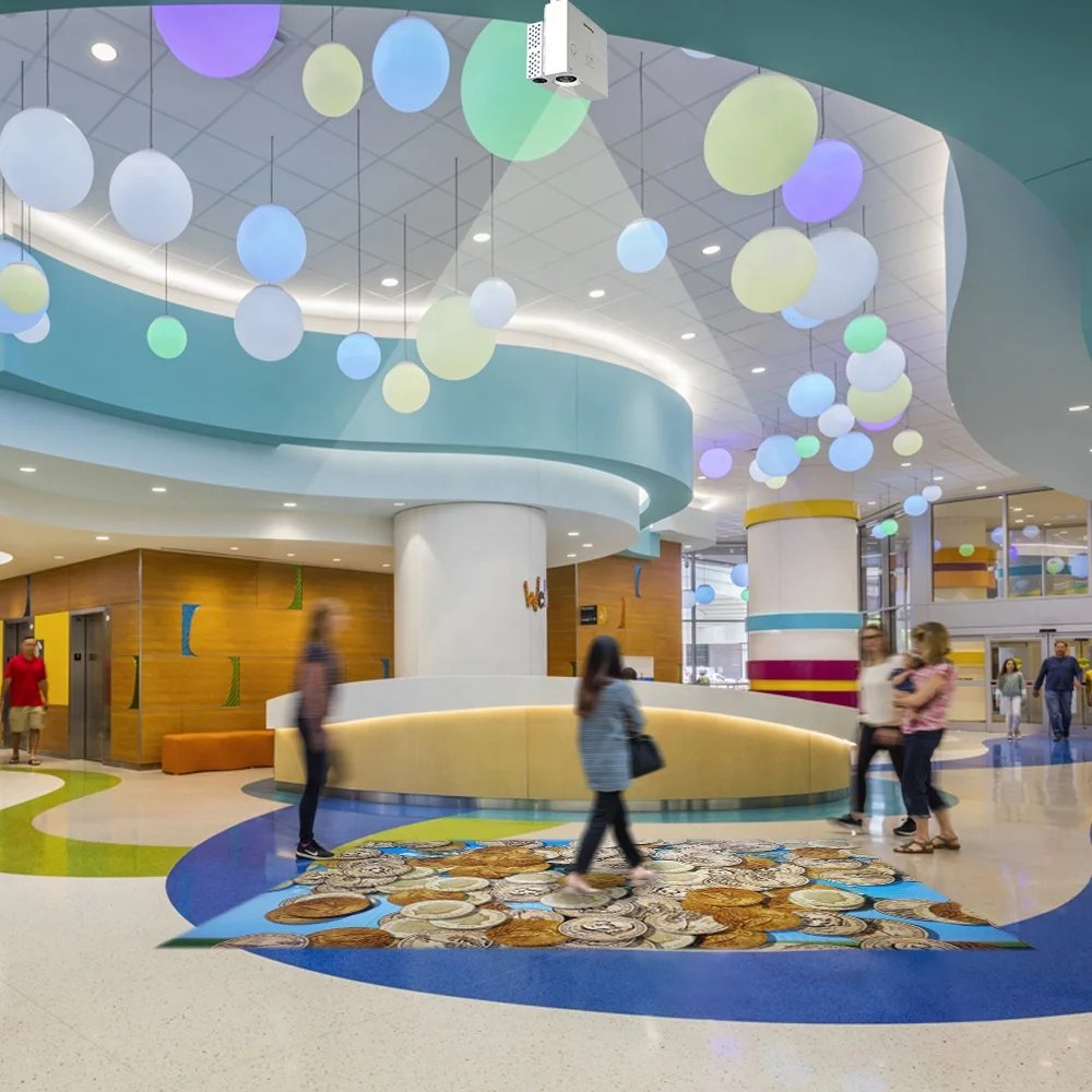 Chariot Tech basic version Interactive floor projector game system for kids center, school education, advertising display.