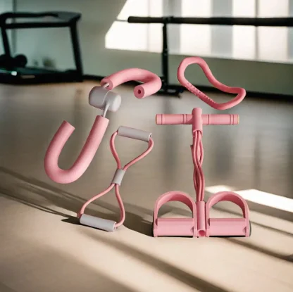 2024 China color pink multi-functional yoga equipment with 5-piece basic tool