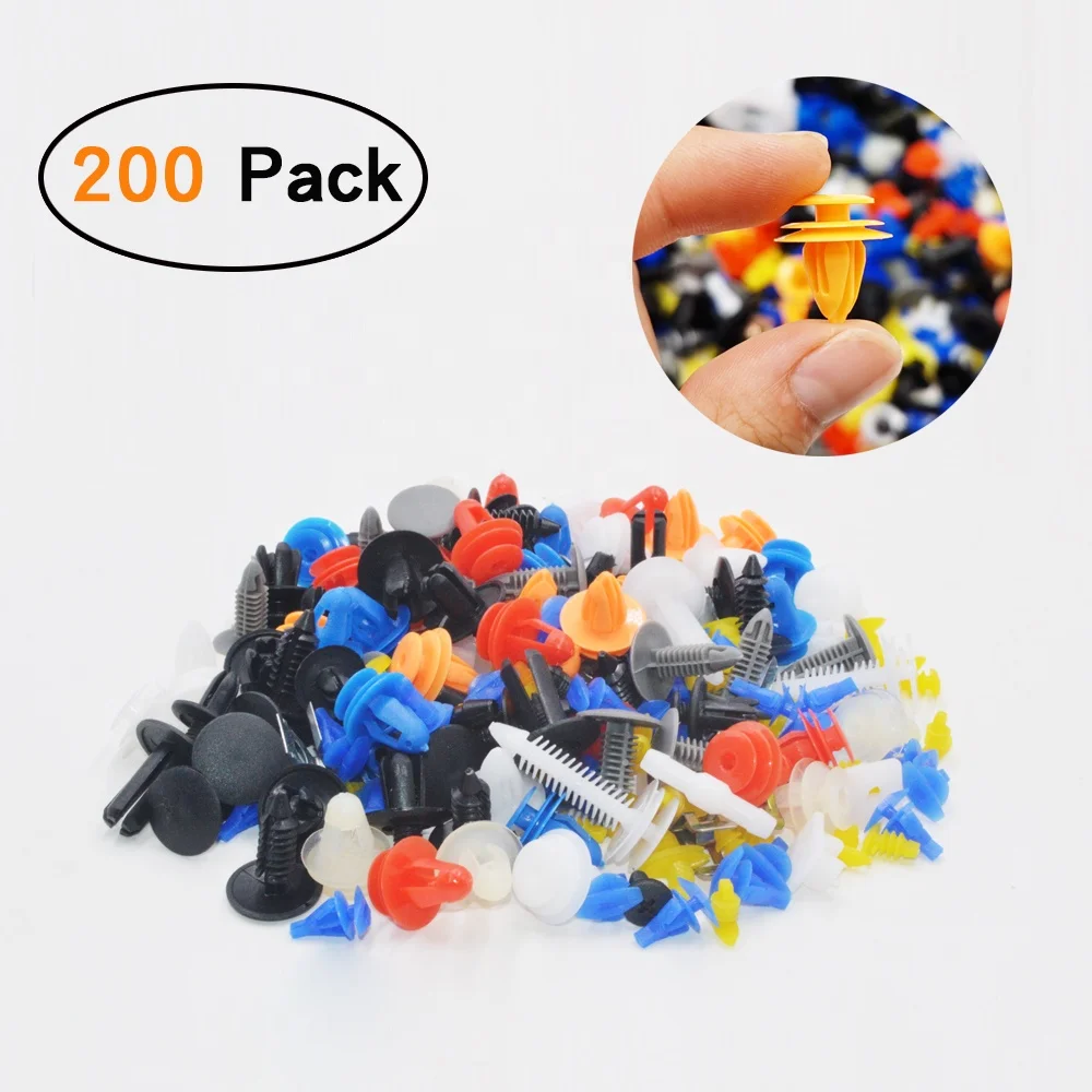 A27 Auto fastener plastic push rivet screw belt clips 4.8*6.0mm