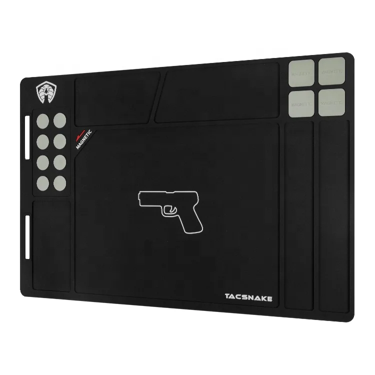 Action Union OEM Custom Gun Maintenance Repair Mat Anti-slip Gun Pad Gun Cleaning Kit Mat with Magnetic PAD