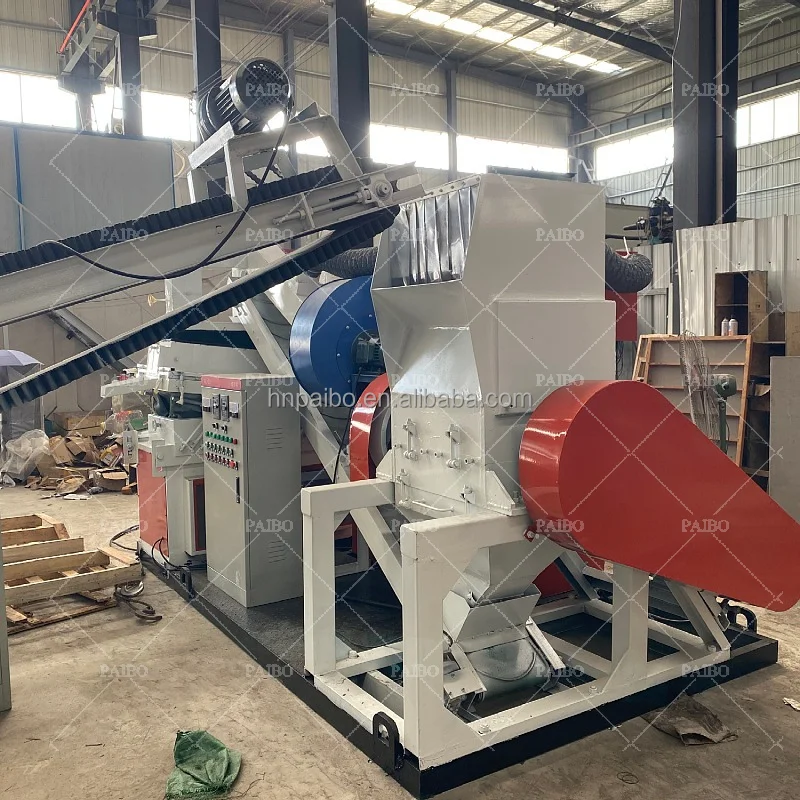 Mini-Type Automatic Metal Metallurgy Machinery Scrap Cable Wire Shredder Equipment Copper Wire Recycling Machine