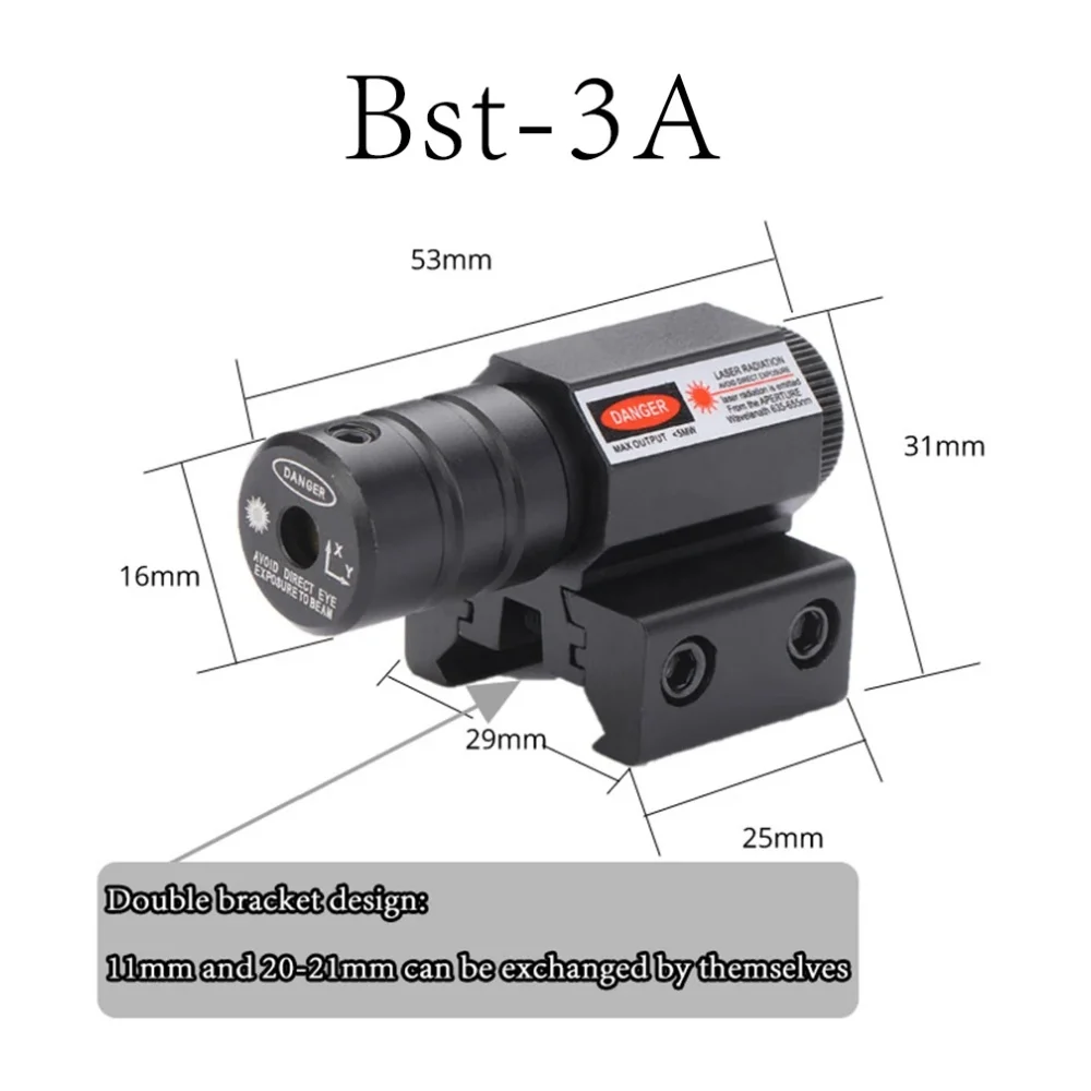 Tactical Red And Green Dot Laser Sight With Adjustable 11mm And 20mm Shooting And Hunting Accessories