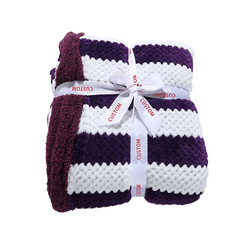 Brillmax Flannel Custom Blanket Luxury Knitted Polar Fleece Blankets Manufacturers Wholesale
