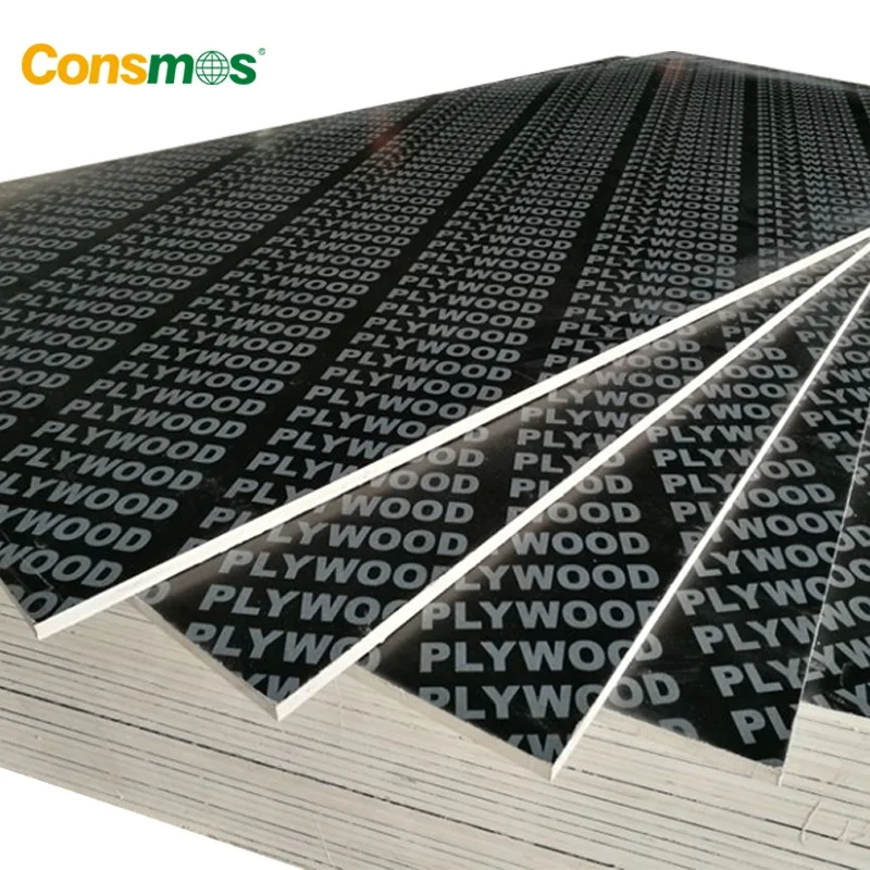 CONSMOS Construction Use 1220*2440*18mm 20mm 21mm WBP Glue Black Film Faced Plywood