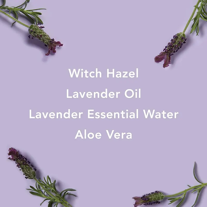Custom logo Lavender Facial Toner for Aging Skin  reactive foil Lavender Rose Water and Aloe Vera for Combination or Dry Skin