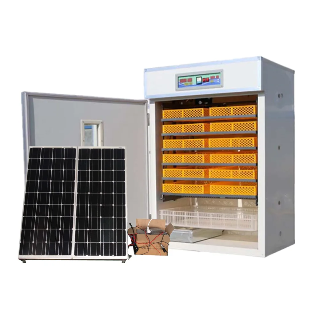 Promotional stock quality 1056 solar powered chicken eggs incubators