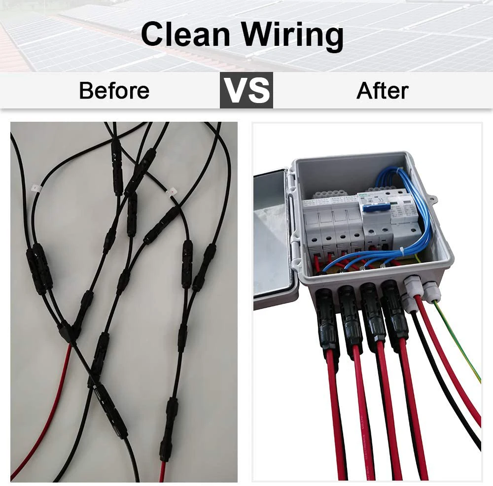 Factory price 500v 6 string pv combiner boxes  6 in 1 out 125a surge lightning protection pv combiner box