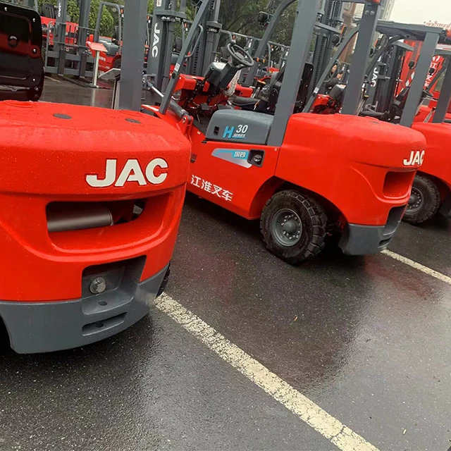 JAC forklift  2 5 7 ton price warning light for cpcd30 spare parts  wheel lock ring wheel bolt and nut full free mast container