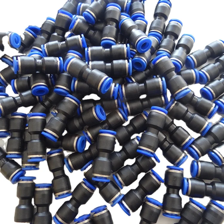 
USA type Quick couplers 8mm Blue color PUC Series Pneumatic air Fittings for Pneumatic industry 