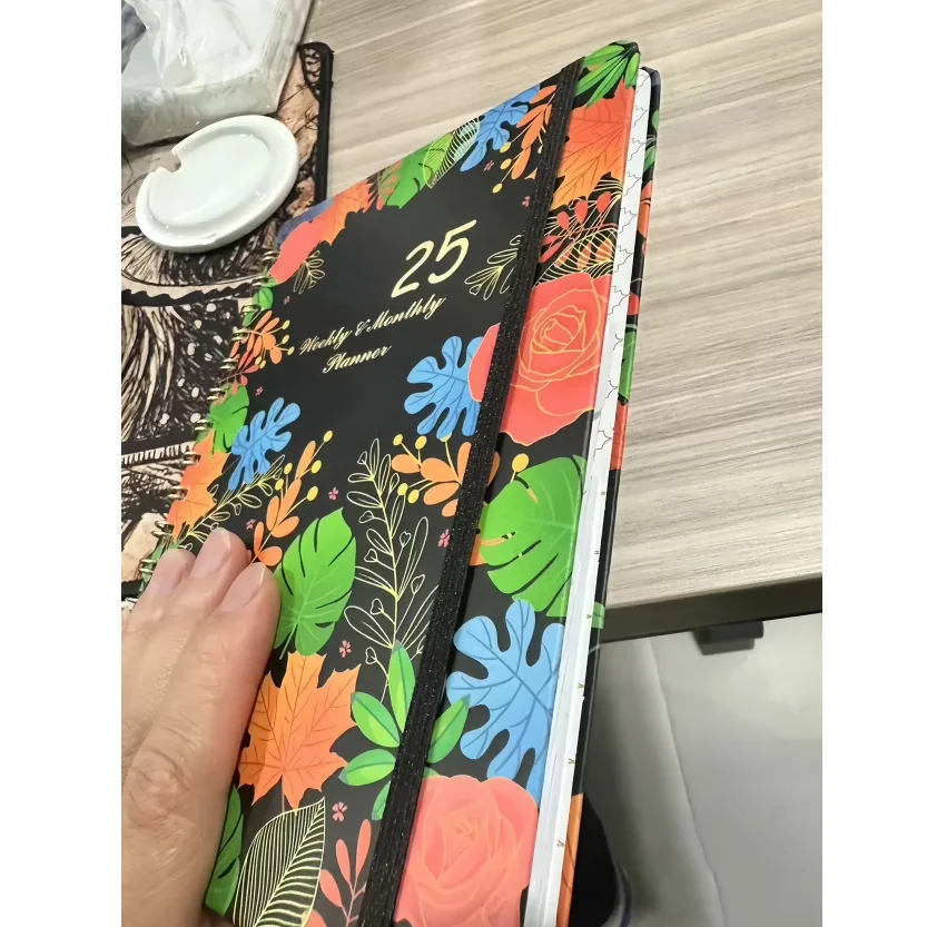 Provide your own PDF design files custom-designed first page paper cover notebook a4 spiral journal 2025 planner book