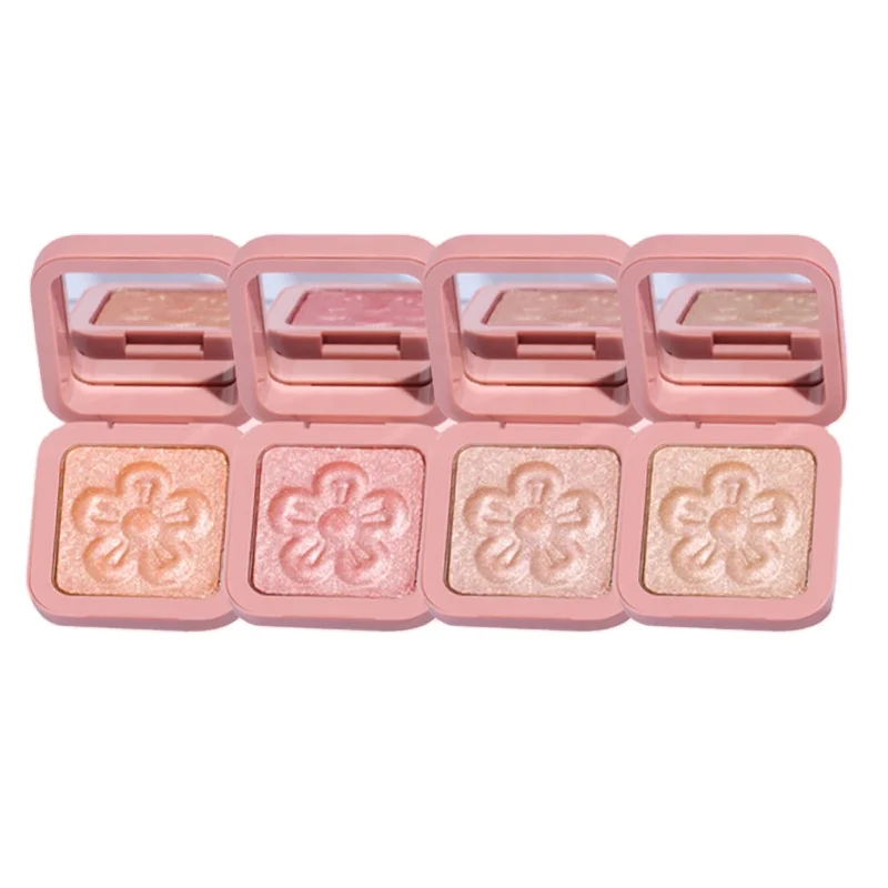 Top Quality OEM&ODM Vegan Cute Flower Blush Private Label Powder Makeup Blush Palette
