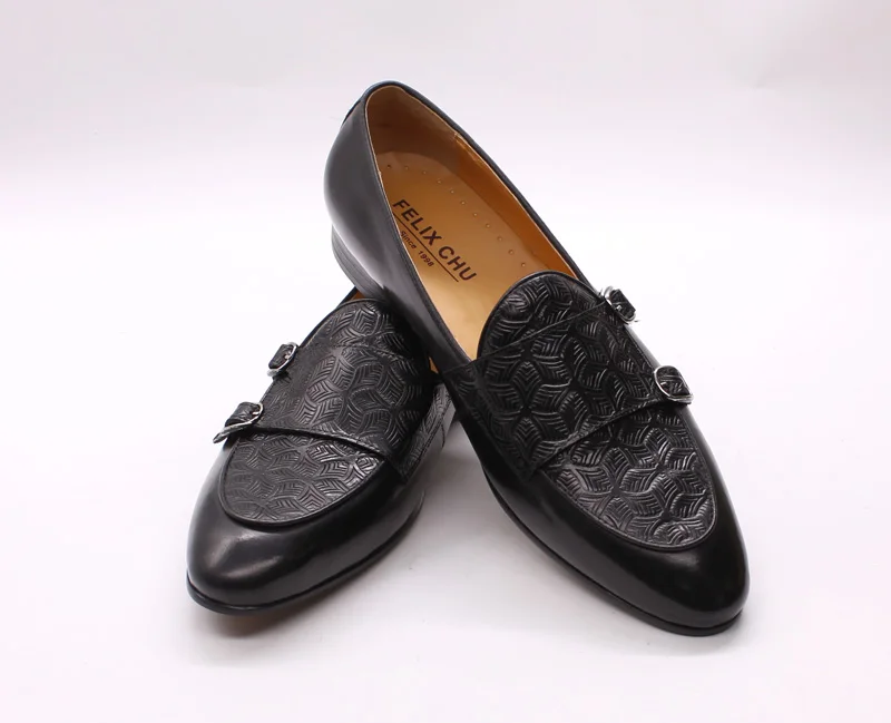 Men Leather Shoes Snake Skin Prints spiked  leather shoes men loafers