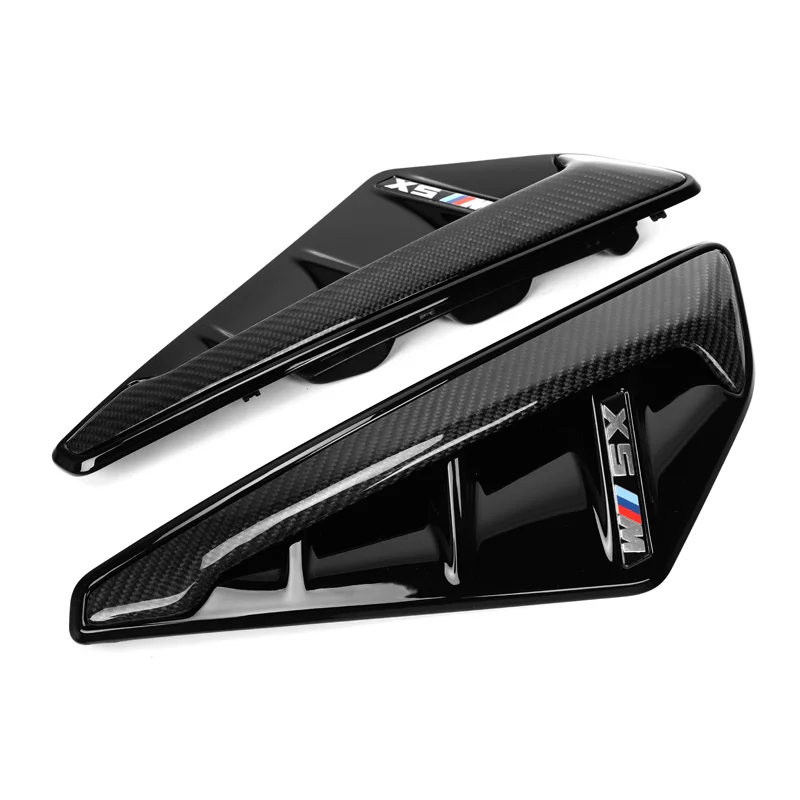 Carbon fiber front Fender splitter replacement For BMW X5 G05 Pre LCI Sport line 2019-2022 Front Air Vent Trims cover