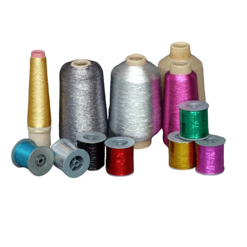 
Thread Supplier Pure Gold And Pure Silver Reflective Embroidery Yarn Metallic Thread 