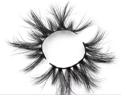 Wholesale Strip 25mm Lashes Wispy False Lashes Long Soft Fluffy 3d Mink Magnetic Eyelashes Vendors  With Customize Own Brand Box