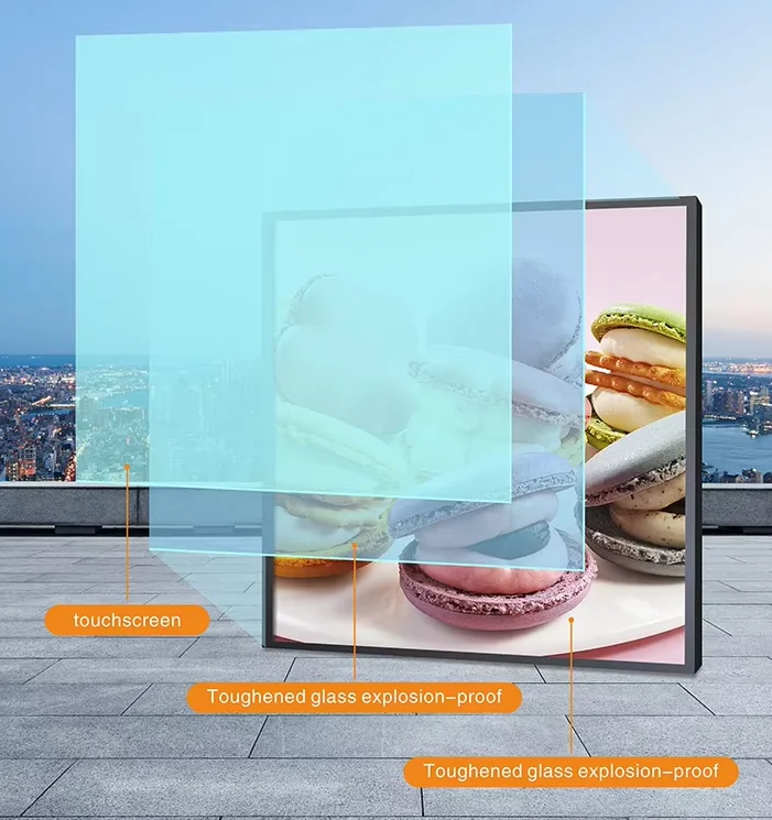 1:1 Square LCD Display Monitor Android Operating System for Art Work Video Retail Store Media Display square screen monitor