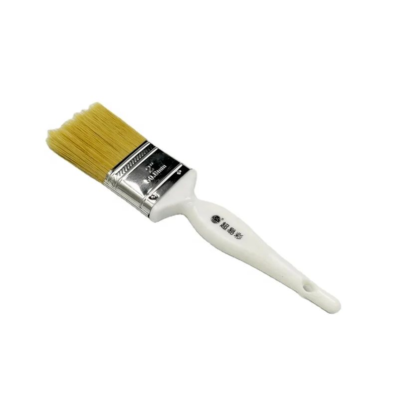 Pure hog hair plastic handle paint brush