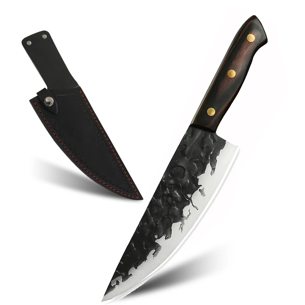 Razor Sharp молотки узор лезвие сербский шеф-повара нож 8 дюймовые рыболовные плоскогубцы из нержавеющей стали большой с оболочкой для охоты на открытом