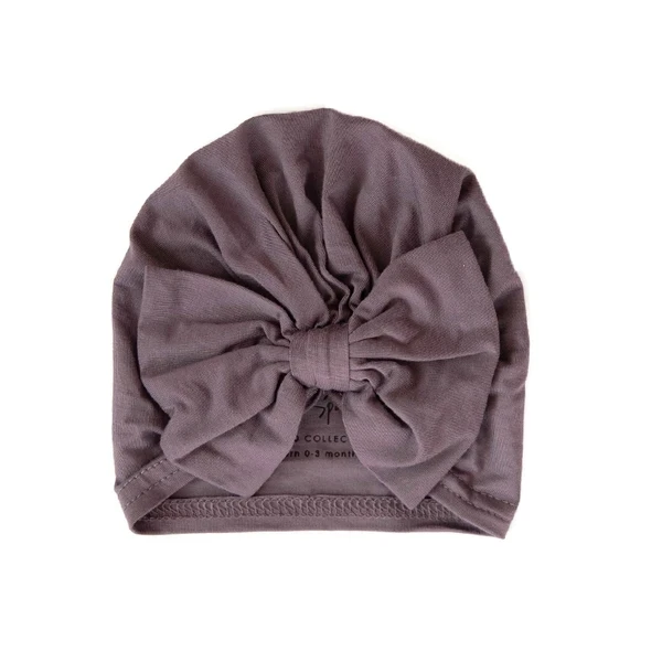
High quality 100% cotton baby turban hats headband bow beanie 