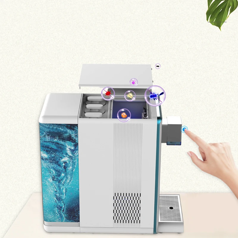 High-end Chinese Hot And Cold Water Purifier Tabletop RO Water Dispenser With Hydrogen Generator