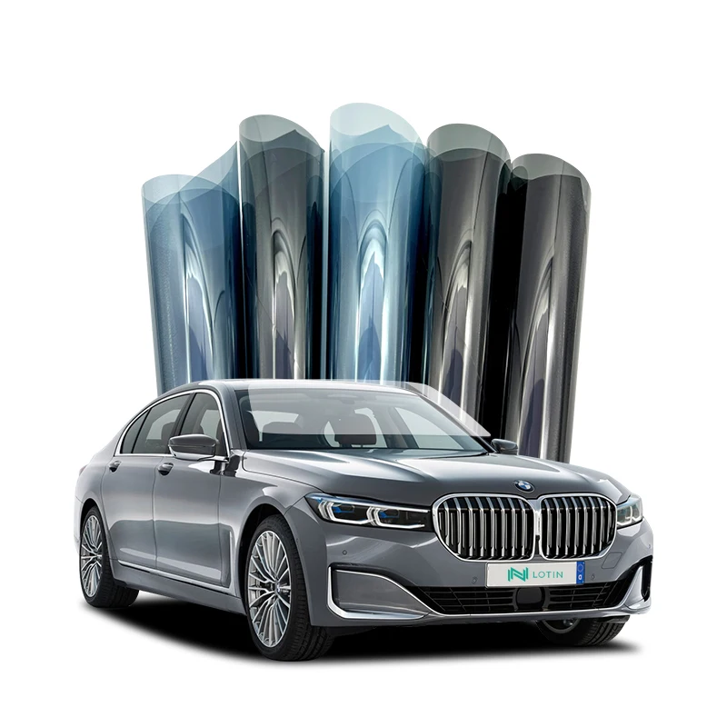 HD Nano Ceramic Car Window Film Tint with Smart Polarized Chameleon Reflective Rainbow Blue PET Chip Dyed Static Cling