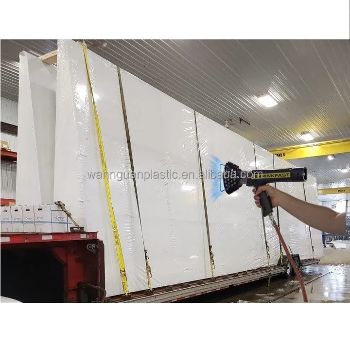 Hot-selling Anti-UV PE Heat Shrink Film Scaffolding Marine Construction Equipment Wrap 250 Microns